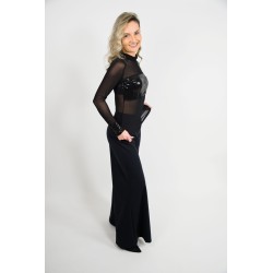Pantalon Extralarg Negru - col. Fashion Paiete