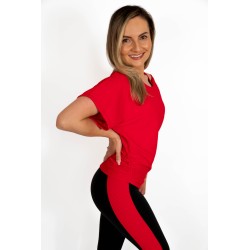 Tricou Dance Asimetric Lady in Red 3D