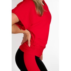 Tricou Dance Asimetric Lady in Red 3D
