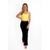 Maiou Crop Top Bust Intarit - galben lamai pastelat - col. BlueSun