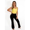 Maiou Crop Top Bust Intarit - galben lamai pastelat - col. BlueSun