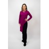 Bluza Asimetrica Magenta bumbac cu elastan - superoferta -