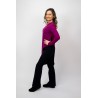 Bluza Asimetrica Magenta bumbac cu elastan - superoferta -