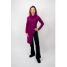 Bluza Asimetrica Magenta bumbac cu elastan - superoferta -