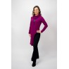 Bluza Asimetrica Magenta bumbac cu elastan - superoferta -