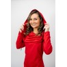 superoferta - Tunica Fashion Asimetrica Rosu bumbac cu elastan